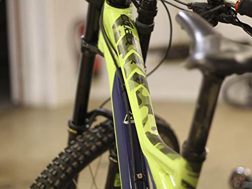All Mountain Style AMSFG2CLCM Protector de Cuadro Extra – Protege tu Bicicleta de posibles arañazos y Golpes, Unisex Adulto, Transparente/Camo, XL
