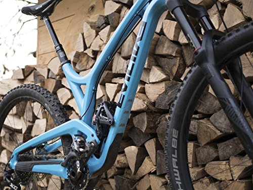All Mountain Style AMSFG2CLSV Protector de Cuadro Extra – Protege tu Bicicleta de posibles arañazos y Golpes, Transparente/Plata, Unisex Adulto, XL