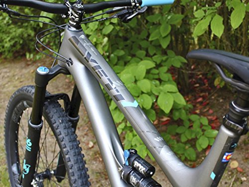 All Mountain Style AMSFG2CLSV Protector de Cuadro Extra – Protege tu Bicicleta de posibles arañazos y Golpes, Transparente/Plata, Unisex Adulto, XL