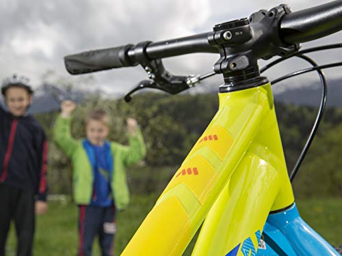 All Mountain Style Amsfg2ywor Protector de Cuadro Extra – Protege tu Bicicleta de posibles arañazos y Golpes, Unisex Adulto, Amarillo/Naranja, XL