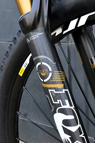 All Mountain Style Amsfg3clsv Protector Protege la Horquilla de tu Bicicleta de posibles rayadas y Golpes, Unisex Adulto, Transparente/Plata, M