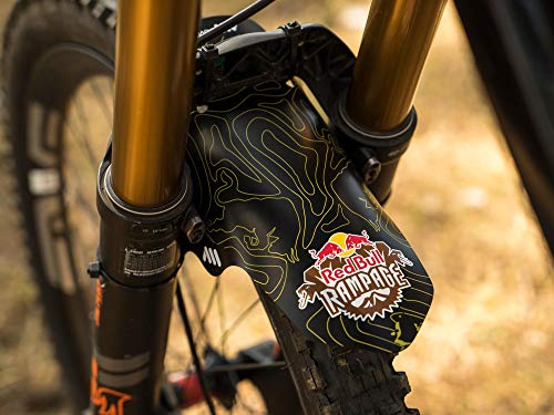 All Mountain Style Guardabarros Delantero – Compatible 26’’,27.5’’,29’’, Tallas Plus y Ruedas Fat Bike, Unisex-Adult, X Red Bull Rampage Amarillo, Universal