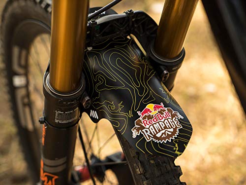All Mountain Style Guardabarros Delantero – Compatible 26’’,27.5’’,29’’, Tallas Plus y Ruedas Fat Bike, Unisex-Adult, X Red Bull Rampage Amarillo, Universal