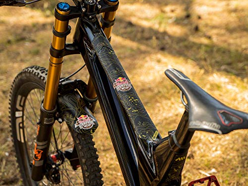 All Mountain Style Protector de Cuadro Extra – Protege tu Bicicleta de posibles arañazos y Golpes, Unisex-Adult, X Red Bull Rampage Amarillo