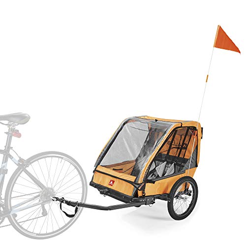 Allen Sports ES2-O Remolque de Bicicleta, Unisex Adulto, Naranja, 2-Child