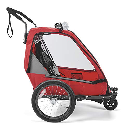 Allen Sports ES2-R Remolque de Bicicleta, Unisex Adulto, Rojo, 2-Child