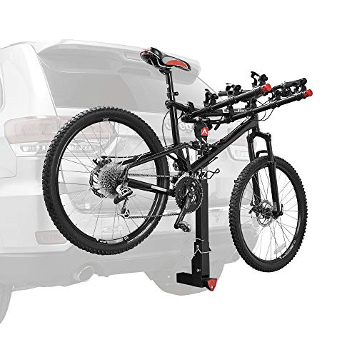 Allen Sports Portabicicletas Deluxe para 4 Bicicletas montado en Enganche de Bloqueo, Modelo 542QR, Negro