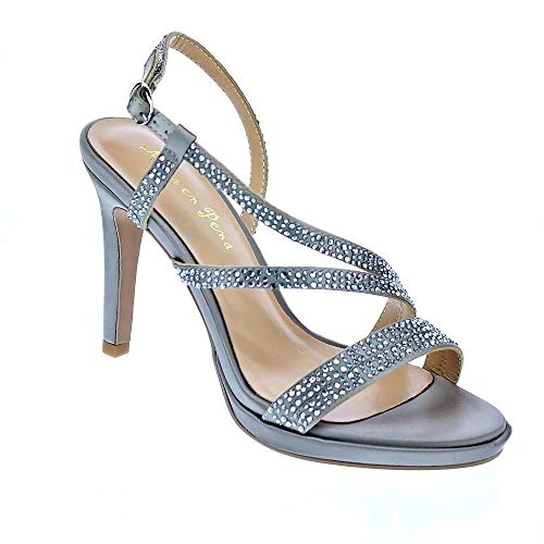 Alma en Pena V19351 - Sandalias Mujer Plata Talla 37