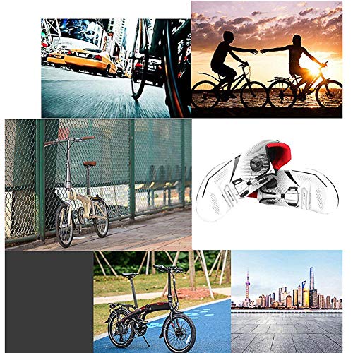 Alomejor 1 par de Zapatos de Ciclismo de Moda Antideslizantes SPD Lock System Zapatos de Ciclismo Transpirable Zapatos de Bicicleta de Carretera Hombres Adultos(45-White)
