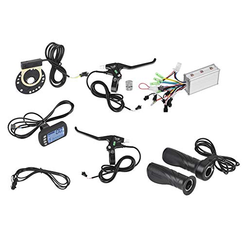 Alomejor 36 V / 48 V 250 W / 350 W Controlador de Motor sin escobillas Kit de Panel LCD Conversión de e-Bici para Bicicleta eléctrica Scooter(36V/48V 250W/350W)