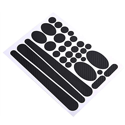 Alomejor Etiquetas Engomadas De La Bicicleta Chainstay De La Bicicleta Y Protectores del Marco Pegatinas Decal Kit para Mountain Bike Chain Protective(3D Textura)