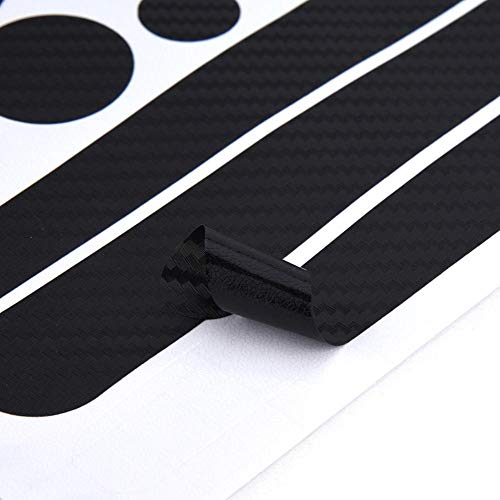 Alomejor Etiquetas Engomadas De La Bicicleta Chainstay De La Bicicleta Y Protectores del Marco Pegatinas Decal Kit para Mountain Bike Chain Protective(3D Textura)