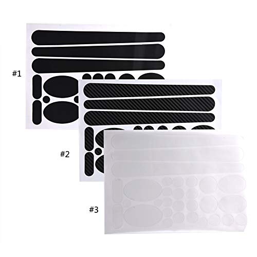 Alomejor Etiquetas Engomadas De La Bicicleta Chainstay De La Bicicleta Y Protectores del Marco Pegatinas Decal Kit para Mountain Bike Chain Protective(3D Textura)