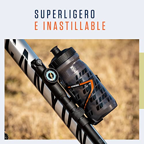 Alphatrail Portabidón para Bicicleta I Garantía Anti-Rotura de por Vida I 36g Lightweight Diseño I Incl. Tornillos I Compatible con Cube, SKS, Elite, Topeak y Otras Botellas de Bebida I Rojo