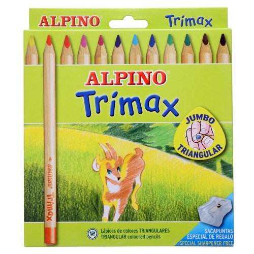 Alpino-490251 Pack de 12 lápices, colores surtidos, Multicolor, Unidad (Paquete de 1) (Industrias Massats 113)
