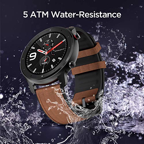 Amazfit GTR 47mm Reloj Inteligente Smartwatch Deportivo AMOLED de 1.39" GPS + GLONASS integrado Frecuencia cardíaca Continua de 24 Horas Larga duración de batería 12 Deportes Diferentes - Acero