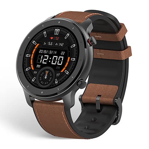 Amazfit GTR 47mm Reloj Inteligente Smartwatch Deportivo AMOLED de 1.39",GPS + GLONASS integrado ,Frecuencia cardíaca Continua de 24 Horas, Larga duración de batería,12 Deportes Diferentes