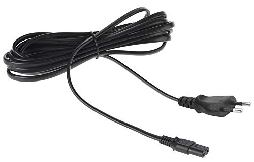 Amazon Basics - Cable de alimentación de repuesto para PS4 y Xbox One S/X - 1,82 m Negro
