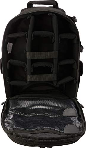 Amazon Basics - Mochila para cámara réflex y accesorios, color negro