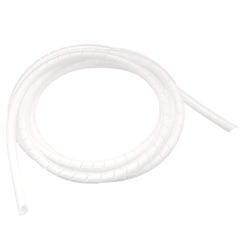 AmazonCommercial - Organizador de cable en espiral, 2,5 m, blanco