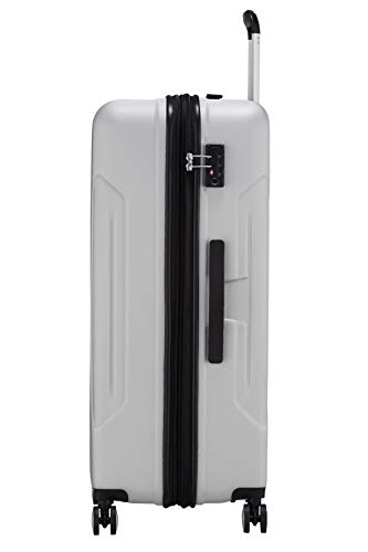 American Tourister Tracklite - Spinner L Expandible Maleta, 78 cm, 105/120 L, Plata (Silver)