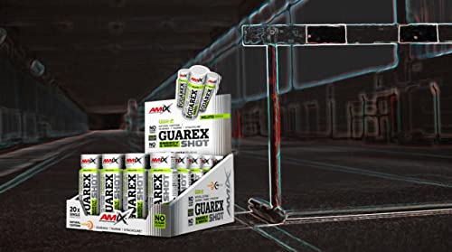 AMIX - Suplemento Deportivo - Guarex Energy & Mental Shot en Formato 20x60 ml - Con Taurina y Colina - Ayuda a Mantener la Energía Física y Mental - Sabor Mojito