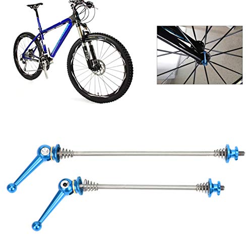 AMONIDA 【Venta del día de la Madre】 Juego de Pinchos para Bicicletas, fácil de Instalar, aleación de Aluminio, Eje de Bicicleta de liberación rápida de Alta Resistencia para talleres de reparación