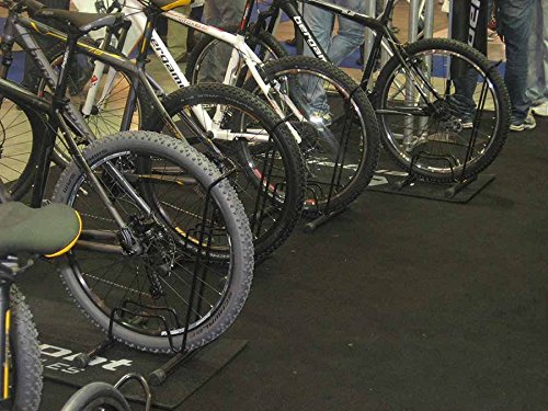 ANDRYS – Aparcamiento de Bicicletas de Suelo, 1 plaza, para Ruedas de 6cm, Acero pintado semi-brillante, para exteriores e interiores