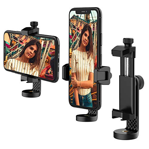 Anozer Soporte Móvil, Adaptador Universal para Soporte Trípode,Monopié Estabilizador Selfie con Cabeza Ajustable 360°con 1/4 Tornillo para iPhone 13/13 Pro/13 Mini/Samsung/Huawei/Xiaomi/Oneplus/LG