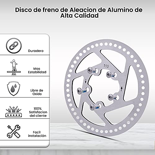 ANSENI Discos de Freno,Protector Discos de Freno,Pastillas de Freno Compatible para Patinete Electrico Xiaomi Mijia M365 Pro,1S,Pro2,Piezas de Recambios Xiaomi Scooter Eléctrico(Disco de Freno 120MM)