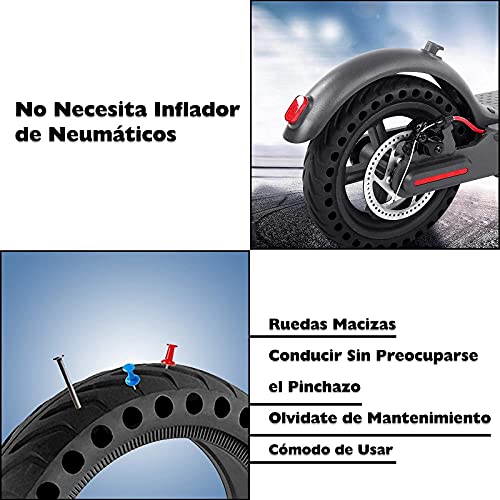 ANSENI® Ruedas Macizas para Patinete Electrico Rueda de 8.5Pulgadas,Neumáticos de Reemplazo, Rueda de Repuesto Antipinchazo Compatible con Xiaomi Scooter Electrico M365/M365 Pro, Xiaomi 1S, Cecotec