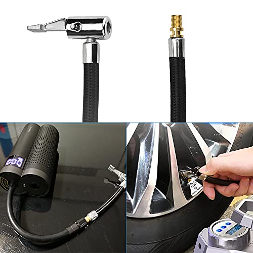 ANTHYTA 2 PCS Tubo de Extensión de Bomba de Aire Adaptador de Manguera para Inflador de Neumáticos Manguera de Extensión de Bomba de Aire Manguera de Inflador de Neumáticos para Accesorios Bicicleta