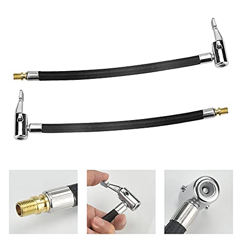 ANTHYTA 2 PCS Tubo de Extensión de Bomba de Aire Adaptador de Manguera para Inflador de Neumáticos Manguera de Extensión de Bomba de Aire Manguera de Inflador de Neumáticos para Accesorios Bicicleta