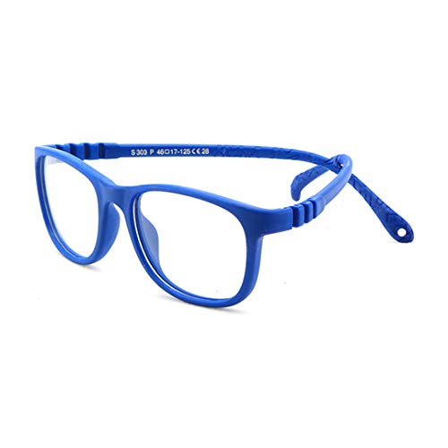 Anti Luz Azul Gafas para Niños Silicona peso Ligero flexible Anti Fatiga de Ojos Marco Lentes Transparentes TR90 Ultralight