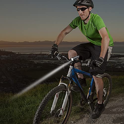 ANVAVA Luz Bicicleta Recargable USB, 600 Lúmenes LED Luces Bicicleta Delantera y Trasera, 4 Modos, IPX6 Impermeable Luces Seguridad para Ciclismo de Montaña y Carretera (Negro)