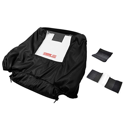 Anwangda Funda de protección para control remoto Mavic Mini Air 2, transmisor RC impermeable con ventana de visualización transparente Calentador de manos aislado invierno (negro)