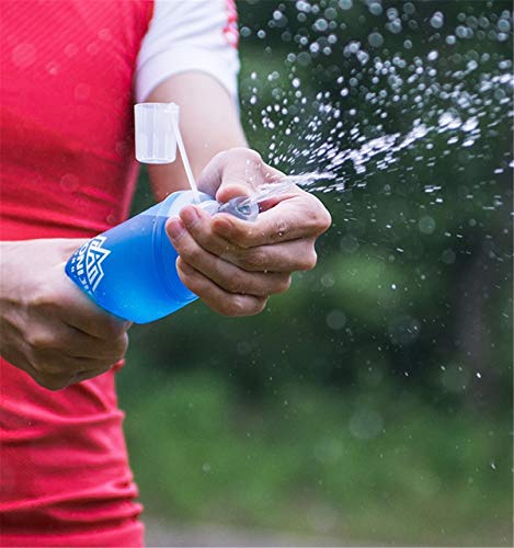 AONIJIE 450ml/500ml Soft Flask TPU Botella Bolsa de Hidratación s Ideal para Mochila de Hidratación para Correr Ciclismo Senderismo (450ML-2PCS)