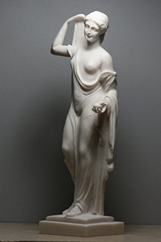 Aphrodite Venus Genetrix - Figura de estatua de mármol fundido (25 cm)