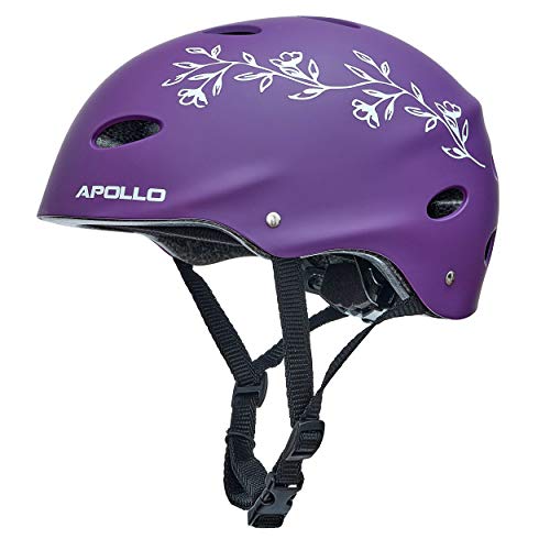 Apollo Casco para Bicicleta – Casco para Snowboard – Casco Ajustable para Skate Patinete MBX con Rueda de Ajuste – Casco para Niños y Adultos – Diversidad de Colores y Tallas