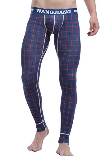 ARCITON Hombre Pantalones Largos Calzoncillos Cómoda y Suave Ropa Interior Térmica Hombre Leggins L(Cintura: 81cm-88cm) 5005CKU Cuadros