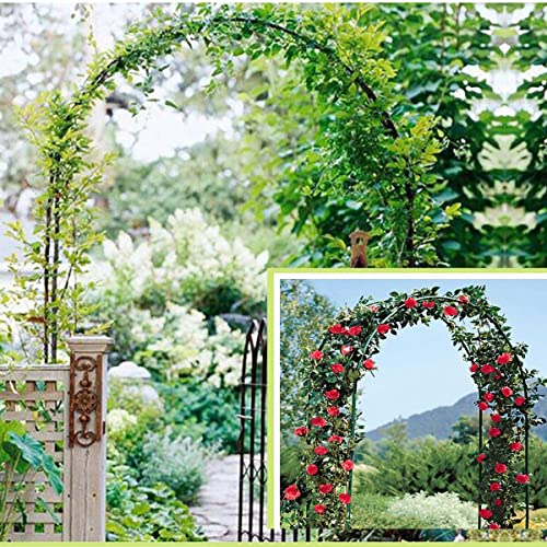 Arco de Jardín de Metal Para Bodas, Enrejado de Arco de Jardín para Plantas Trepadoras Al Aire Libre, Arco de Pérgola Decorativo, Enrejado de Jardín de Metal para Césped de Patio Trasero y Fiesta