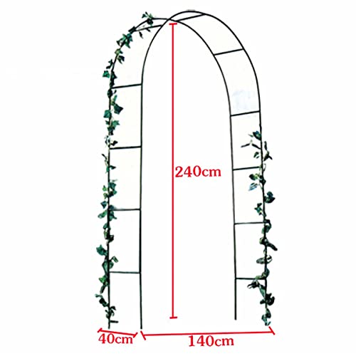 Arco de Jardín de Metal Para Bodas, Enrejado de Arco de Jardín para Plantas Trepadoras Al Aire Libre, Arco de Pérgola Decorativo, Enrejado de Jardín de Metal para Césped de Patio Trasero y Fiesta