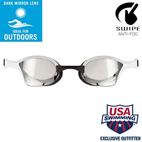 ARENA Cobra Ultra Swipe MR Gafas de natación, Unisex-Adult, Silver-White, Talla única