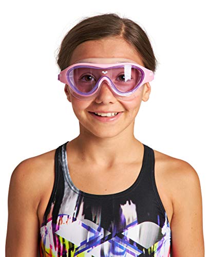 ARENA The One Mask JR Gafas, Unisex-Baby, Pink-Pink-Violet, No Size