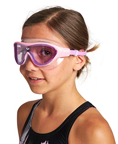 ARENA The One Mask JR Gafas, Unisex-Baby, Pink-Pink-Violet, No Size