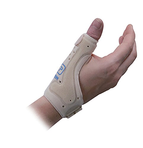 Armed - Muñequera con soporte del pulgar (para osteoartritis pulgar, rizartrosis del pulgar, lesiones del pulgar, síndrome de túnel carpiano y tendonitis pulgar) Disponible en 2 tallas y en beige o gris.