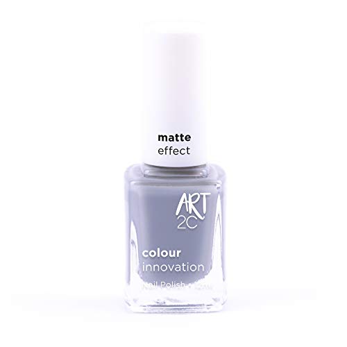 Art 2C - Esmalte de uñas efecto mate, 11 colores, 12 ml, color: Greyhound (MT34)