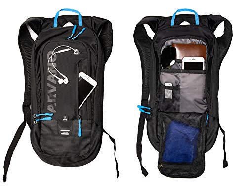 Arvano 6L Mini Mochila Bicicleta Montaña Impermeable, Mochila Hidratación MTB con 2L Bolsa de Agua para Ciclismo Bici Running Trail Esquí Mochila Ligero Deportes