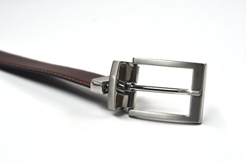 Ashford Ridge 30mm reversible del cinturón de cuero recubierto en Negro/marrón (90cm - 100cm)