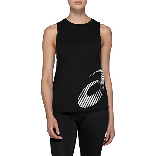 ASICS 2032B081-001_S Camiseta, Black, S De Las Mujeres